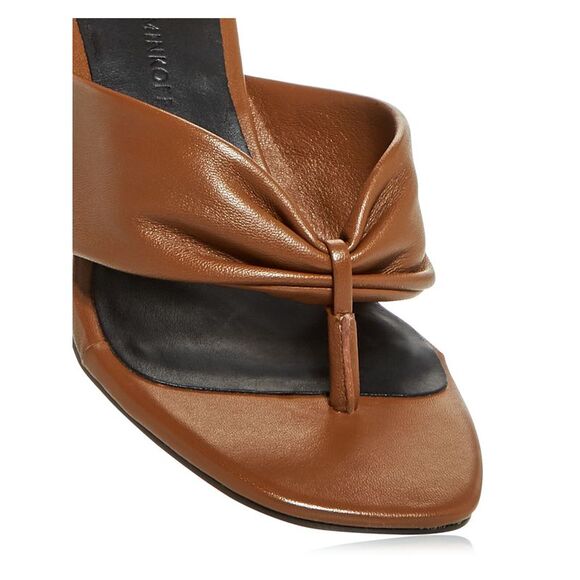 REBECCA MINKOFF Womens Srift Brown  Abrianna Open   Heeled Thong Sals 9 M - Picture 4 of 4